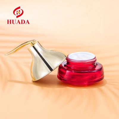 China Cosmetic Manufacturers Supply Spoon Lid Series Water Cream Bottle Skin Care Cream Iron-Absorption Jar for sale