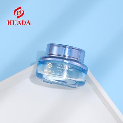 China Cosmetic Bottle Skin Care Packaging 30g 50g Thick Bottom Empty Glass Cosmetic Cream Bottle Wholesale Cosmetic Jar for sale