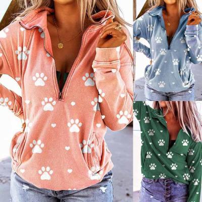 China 2021 Factory Direct Sale Anti-wrinkle Polyester Hot Selling Custom Women's Long Sleeve Sweatshirt for sale