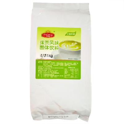 China Tea Drinks milktea Store Matcha Milk Tea Powders 3 in 1 Instant Matcha MilkTea Milkshake 1kg Greentea Matcha Powders Bubble Tea Ingredient for sale