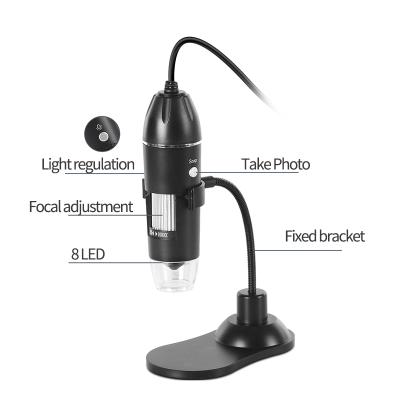 China 1080P HD Control 1080P HD Dental Handheld Portable Eye USB Microscope Manual Focus 8LED Light for sale