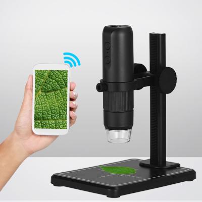 China Best Selling Waterproof/Waterproof WiFi 1080P HD Microscope Focus 8LED Light Manual Magnification 50x-1000x for sale