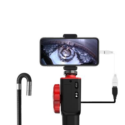 China Waterproof/Waterproof 8.5MM USB Articulating Borescope For iPhone PC Automotive Visual Inspection Camera With 2-Ways &180 Degree Articulates Probe 1m for sale