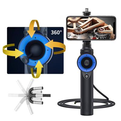 China Smart Rotation 6mm 2022 360 Degree Direction Camera Pipe Finder Universal Waterproof/Waterproof Endoscope Mini Camera for Android and iPhone for sale