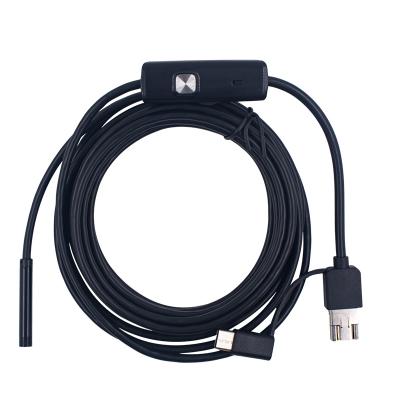 China Type-C Waterproof/Waterproof 5.5mm 1M Micro Endoscope Camera Flexible IP67 USB Inspection Camera For Android Phone PC Customized Logo CCD for sale