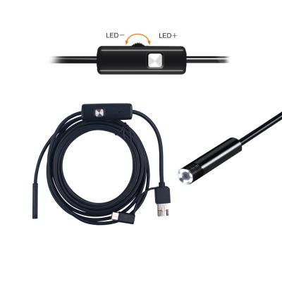 China Waterproof/Waterproof USB Endoscope Pipe Inspection Camera 3 in 1 Android PC Endoscope Snake Tube Waterproof 8mm 10m Camera for sale