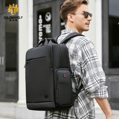 China With USB Wolf Wholesale Laptop Bags Backpack Gold For Men Oxford Business Laptop Backpack for sale