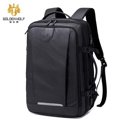 China With Custom Expandable Men's Business Travel Backpack Bag Laptop Bag ODM OEM ODM USB Smart Backpack For Men for sale