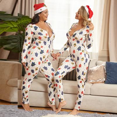 China Adult Christmas QUICK DRY Onesies For Women One Piece Jumpsuit Pajamas for sale