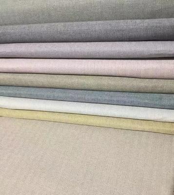 China Factory Supply Shrink-Resistant Look Blackout 100%Polyester Herrigone Twill Blackout Curtain Fabric for sale