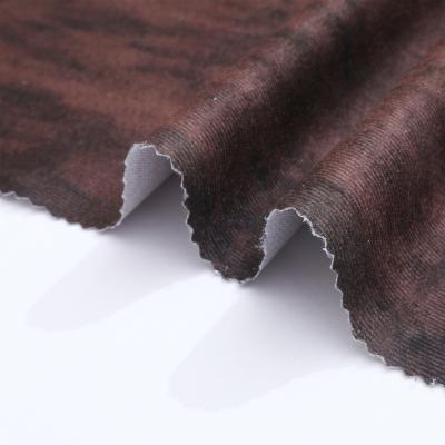 China Super Soft Anti-Static Upholstery Imitation Velvet Paper Printing 100%Polyester For Sofa Cloth Cushion Cloth Sofa Cover for sale