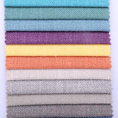 China Cheap faux linen imitation linen price linen fabric Shrink-resistant look 100%polyester for sofa and cushion hometextile for sale