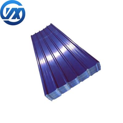 China Dry Container Double Plate Double Paint Corrugated Color PPGI Coated Roofing Sheets for sale