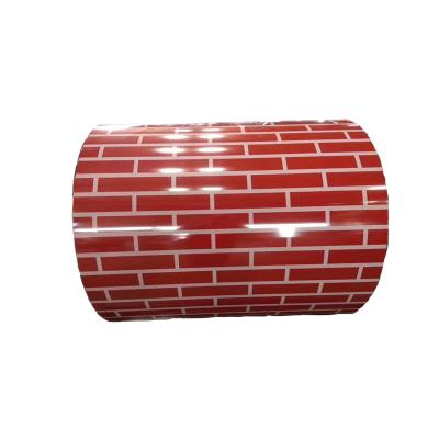 China Buildingand House Brick Color Coated Corrugated Steel Roofing Metal Painted Roofing Sheets for sale