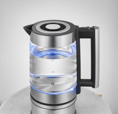 China Keep Warm 1.8L LED Automatic Light Glass Electric Kettle for sale