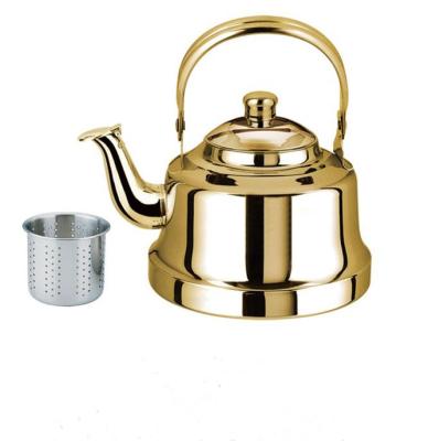 China Sustainable Home Use Stainless Steel Water Kettle Rise Camping Tea Kettle for sale