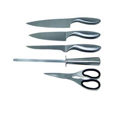 China Sustainable High Quality Stainless Steel Kitchen Knife Set With Acrylic Block for sale