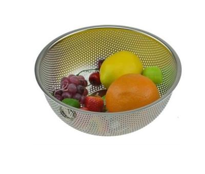 China Sustainable Stainless Steel Arroz Wash Colander And Kitchen Sink Basket for sale