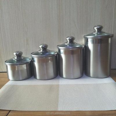 China 4 Pieces Sustainable Stainless Steel Single Wall Pot Set for sale