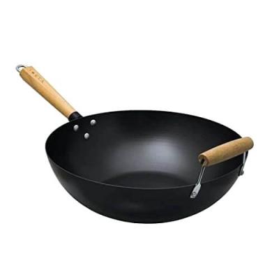 China Viable Chinese Factory Supply Non Stick Carbon Steel Wok Hand Hammered With Low Price for sale