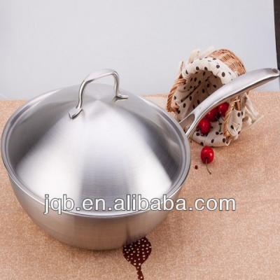 China Sustainable Mirror Polishing Stainless Steel Frying Pan&Fry Pans for sale