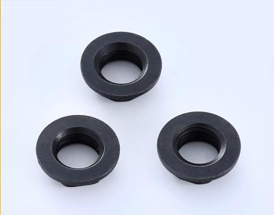 China General Industry M10*1 High Strength Flange Hex Noodle With Protection Black Flange Black Flange Hex Nut for sale