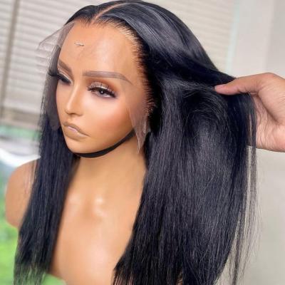 China Top Grade Body Wave Hair Factory Sellers Best Selling Super Virgin Remy Silk Straight 100% Long Raw Lace Frontal Wigs Hair for sale