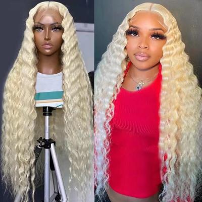 China GL 613 Blonde Body Wave GL 613 Blonde Lace Front Wig 12A Human Hair Hd Raw Indian Lace Frontal Wig Preplucked Indian Human Raw Human Virgin Hair Hd Lace Headband for sale