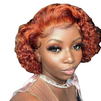 China Body Wave gl Brazilian Short Pixie Cut Curly Lace Front Wig For Hair Pixie Curls Closure Wig 13x6 Pixie Wigs Color Women for sale