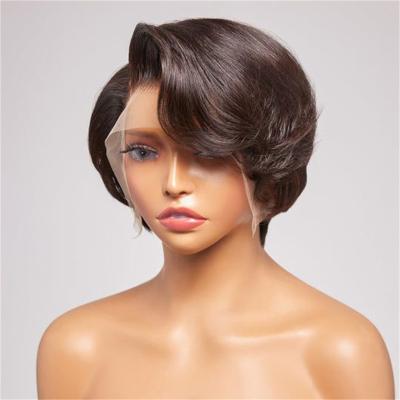 China Body Wave GL HD Lace Front Wholesale Raw Peruvian Pixie Cut Hair Lace Front Short Bob Wigs Full Lace Frontal Deep Curly Wave Wig Full for sale