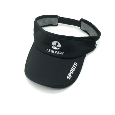 China Character design your own custom logo golf visor hat for sale