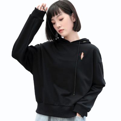 China High Quality Anti Shrink Cotton Women Hoodie / Custom Crop Women Hoodie for sale