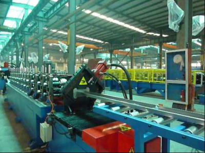 China Cold Roll Forming Fence Post Roll Forming Production Line 8000*1200*1500mm for Posts for sale