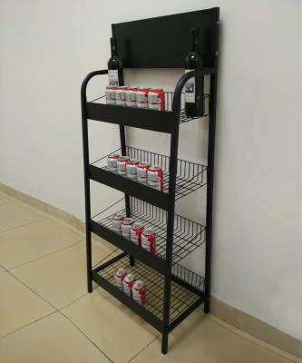 China Low Moq Metal Soft Drink Display Rack Plastic Soft Drink Bottle Display Rack Customized Size for sale