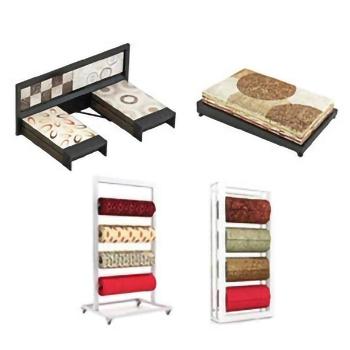 China Low Price Carpet Display Rack Used Carpet Display Racks Carpet Sample Display Rack And Rack Customized Size for sale