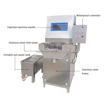 China Popular Automatic Marinated Beef Saline Fish 400 Needle Brine Meat Chicken Injection Machine for Sale for sale