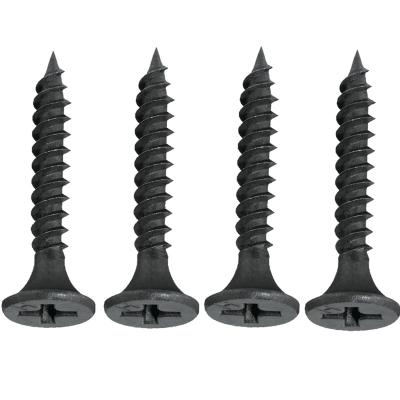 China Flat Screw Black Drywall Self Tapping Screw Black Phosphated Drywall Screw for sale