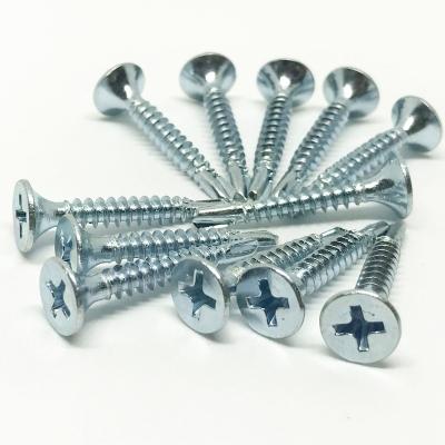 China Good Quality Flat DIN Standard Drywall Self Drillng Screw 3.5x25mm Zinc for sale