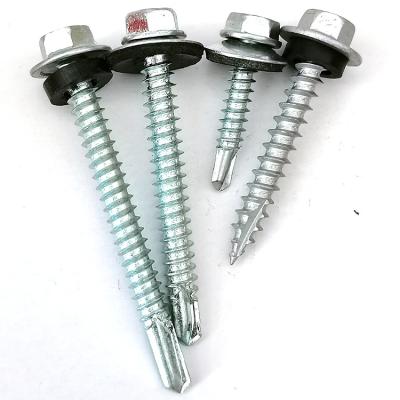 China Wholesale High Quality HEX Flat Head Drill Shank Self Tapping Screws for sale