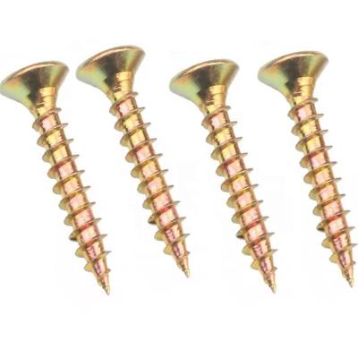 China 4x30mm Flat Brass Torx Wood Screw Yellow Galvanized for sale