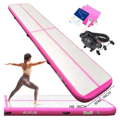 China Professional High Grade Competition Training 1/5 1M 3M 4M 5M 6M 10m Tumble Track Air Gym Inflatable Mat for Gymnastic Air Track for sale