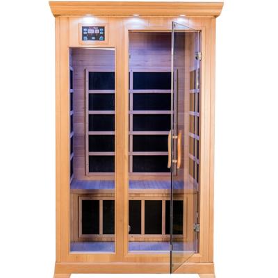 China Computer Control Panel Hot Selling USA Sauna Canada Canada Far Infrared Wood Hemlock Sauna for sale