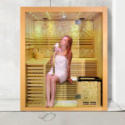 China Traditional Sauna Room Factory Made Traditional Steam Room Sauna Computer Control Panel Design Sauna Room for sale