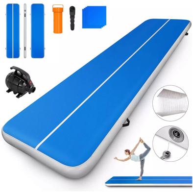 China Cheap Drop Stitch OEM PVC Air Track Mat Gymnastics Home Mat Inflatable Air Track For Gym for sale