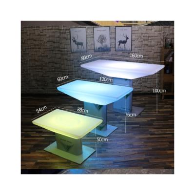 China China Supplier Wholesale Modern Counter Light Up Bar Furniture Led Light Table for sale