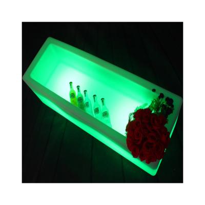 China Modern Hot Sale Lighted Liquor Bottle Barware Bucket Led Lighted Stand Wine Display Cabinet for sale