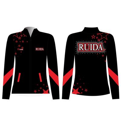 China Custom Team Dance Wear Cheerleading Tracksuit Sublimation Jackets Breathable 2022 Uniforms For Kids for sale