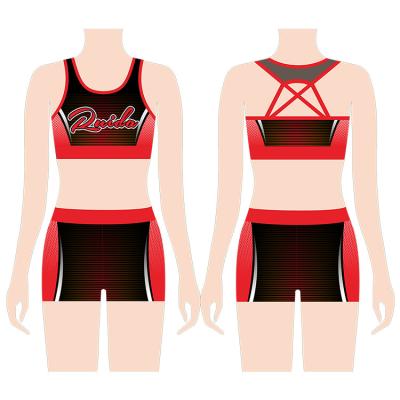 China Custom Customized Cheerleading Cheer Dance Wear All Star Uniforms Cheer Practice Wear Costume Professional Design for sale