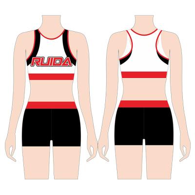 China Customized cheer dance wear wholesale completely sublimated all star girls cheer bra and low price cheer practice wear shorts for sale for sale