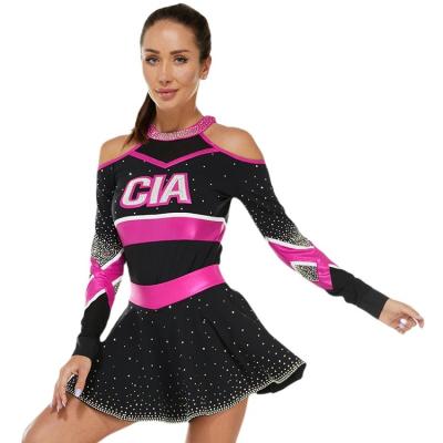 China Polyester+Spandex All Cheer Cheerleading 2022 Custom Cheerleading Tops And Skirts Uniforms Kids For Girls Youth for sale